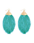 Oversized Tassel Drop Earrings