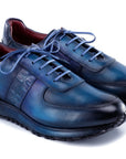 Paul Parkman Men's Turquoise & Purple Patina Sneakers (ID