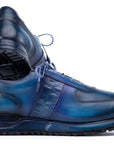 Paul Parkman Men's Turquoise & Purple Patina Sneakers (ID