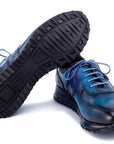 Paul Parkman Men's Turquoise & Purple Patina Sneakers (ID