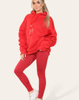 Oversized Ruched Sleeves Hoodie With Satin Ribbon - Toi ‘n’ Moi Ltd