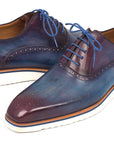 Paul Parkman Smart Casual Shoes For Men Blue & Purple (ID
