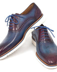 Paul Parkman Smart Casual Shoes For Men Blue & Purple (ID