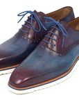 Paul Parkman Smart Casual Shoes For Men Blue & Purple (ID