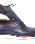 Paul Parkman Smart Casual Shoes For Men Blue & Purple (ID