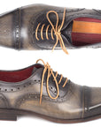 Paul Parkman Men's Captoe Oxfords Gray (ID