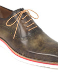 Paul Parkman Smart Casual Shoes For Men Army Green (ID