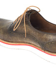 Paul Parkman Smart Casual Shoes For Men Army Green (ID