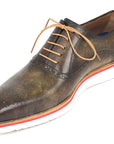 Paul Parkman Smart Casual Shoes For Men Army Green (ID