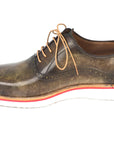 Paul Parkman Smart Casual Shoes For Men Army Green (ID