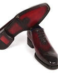 Paul Parkman Goodyear Welted Punched Oxfords Bordeaux (ID
