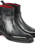 Paul Parkman Men's Gray Patina Jodhpur Boots (955GRY57)