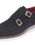 Paul Parkman Beige & Brown Plaid Canvas Derby Shoes (ID