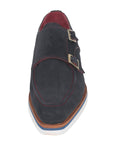 Paul Parkman Beige & Brown Plaid Canvas Derby Shoes (ID