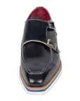 Paul Parkman Beige & Brown Plaid Canvas Derby Shoes (ID