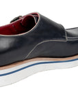 Paul Parkman Beige & Brown Plaid Canvas Derby Shoes (ID