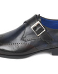 Paul Parkman Beige & Brown Plaid Canvas Derby Shoes (ID