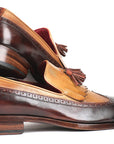 Paul Parkman Kiltie Tassel Loafer Beige & Brown (ID