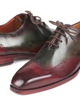 Paul Parkman Bordeaux & Green Wingtip Oxfords (ID