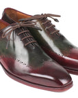 Paul Parkman Bordeaux & Green Wingtip Oxfords (ID