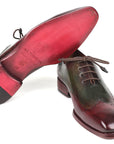 Paul Parkman Bordeaux & Green Wingtip Oxfords (ID