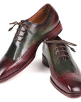 Paul Parkman Bordeaux & Green Wingtip Oxfords (ID