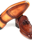 Paul Parkman Hand-Sewn Tassel Loafers Brown (ID