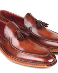 Paul Parkman Hand-Sewn Tassel Loafers Brown (ID