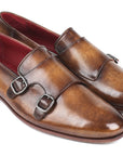 Paul Parkman Men's Double Monkstraps Olive (ID