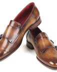 Paul Parkman Men's Double Monkstraps Olive (ID