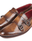 Paul Parkman Men's Double Monkstraps Olive (ID