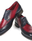 Paul Parkman Men's Bordeaux & Navy Derby Shoes (ID