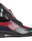 Paul Parkman Men's Bordeaux & Navy Derby Shoes (ID
