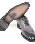 Paul Parkman Goodyear Welted Punched Oxfords Gray (ID