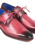 Paul Parkman Pink & Purple Hand-Painted Derby Shoes (ID