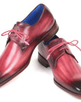 Paul Parkman Pink & Purple Hand-Painted Derby Shoes (ID