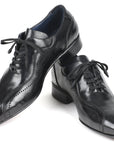 Paul Parkman Handmade Lace-Up Casual Shoes For Men Black (ID
