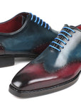 Paul Parkman Goodyear Welted Wingtip Oxfords Blue & Purple (ID