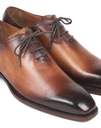Paul Parkman Men's Wholecut Oxfords Brown Leather (ID