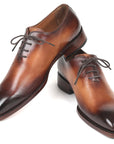 Paul Parkman Men's Wholecut Oxfords Brown Leather (ID