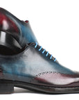 Paul Parkman Goodyear Welted Wingtip Oxfords Blue & Purple (ID