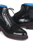 Paul Parkman Polished Leather Boots Black (ID