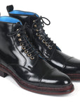 Paul Parkman Polished Leather Boots Black (ID