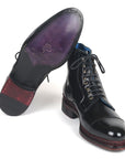 Paul Parkman Polished Leather Boots Black (ID
