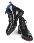 Paul Parkman Polished Leather Boots Black (ID