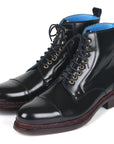 Paul Parkman Polished Leather Boots Black (ID