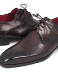 Paul Parkman Men's Brown Medallion Toe Derby Shoes (ID