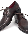 Paul Parkman Men's Brown Medallion Toe Derby Shoes (ID