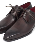 Paul Parkman Men's Brown Medallion Toe Derby Shoes (ID
