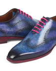 Paul Parkman Men's Wingtip Oxfords Parliament Blue (ID
